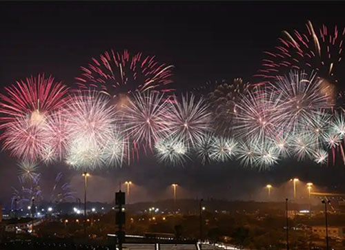 灵宝市焰火晚会